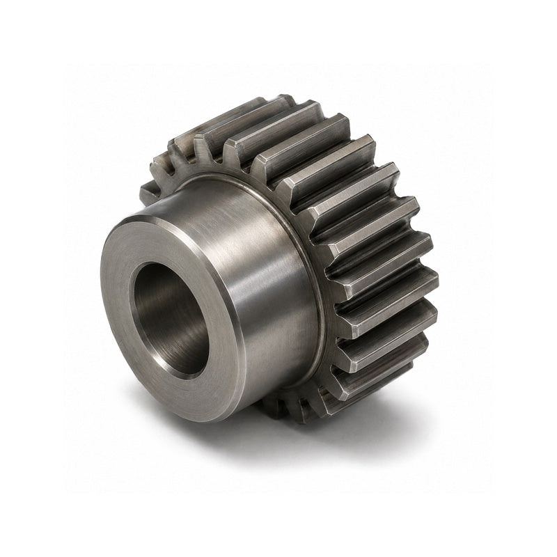 SS07/48B-6 Metric EN8 Spur Gear 48 Tooth 0.7 Mod Pilot Bored 8mm Or Smaller (H8)