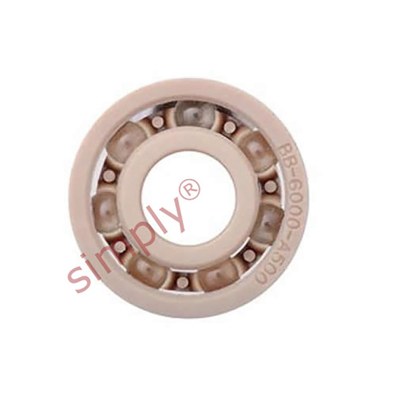 xiros xirodur BB6000A50070GL Open Type Polymer Ball Bearing with PEEK Cage and Glass Balls 10x26x8mm - Allow 2-3 Days