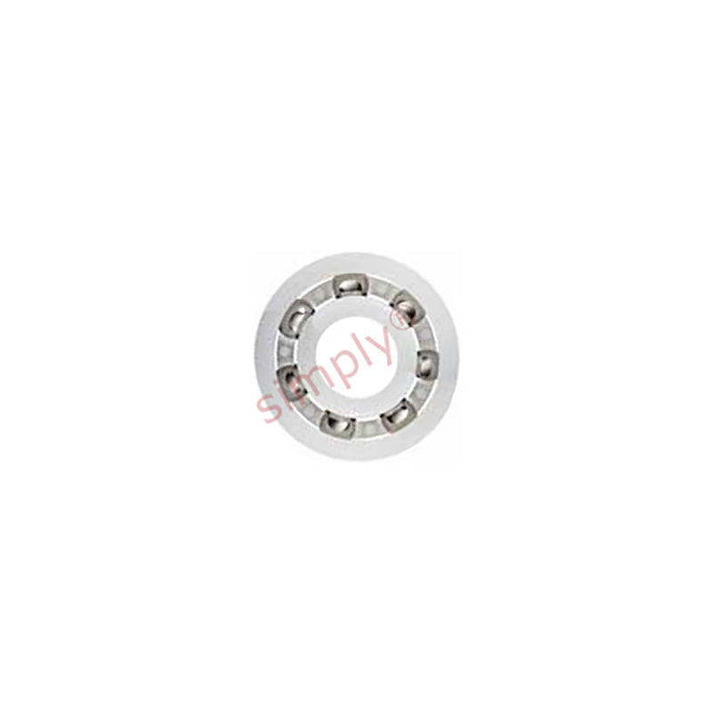 xiros xirodur BB6000B18050ES Open Type FDA compliant Polymer Ball Bearing with PE Cage and Stainless Steel Balls 10x26x8mm - Allow 2-3 Days