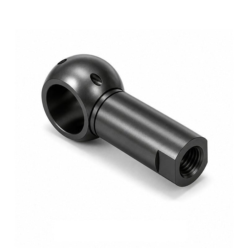 Chiavette B19 Left Hand Steel Ball Socket with Internal Snap Ring and Holes for Safety Clip 19mm Ball Diameter M14 Thread - Allow 2-3 Days