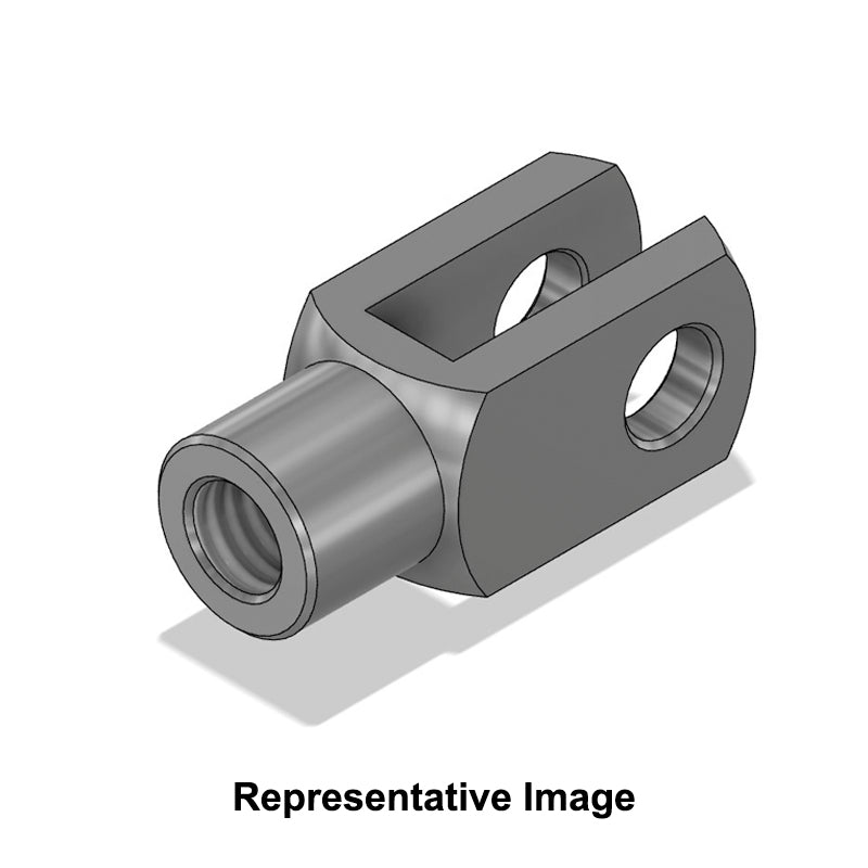 Chiavette G6x12SS Right Hand Female Stainless Steel Clevis 6mm Bore 12mm Base / Bore Center M6x1 Thread - Allow 7-10 Days