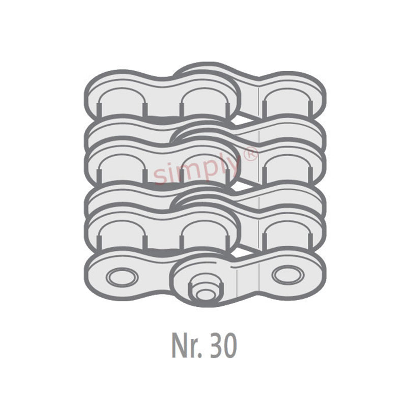 Renold Synergy 35-3-NO30 ANSI / AS Triplex Chain Double Cranked Link 3/8 inch Pitch