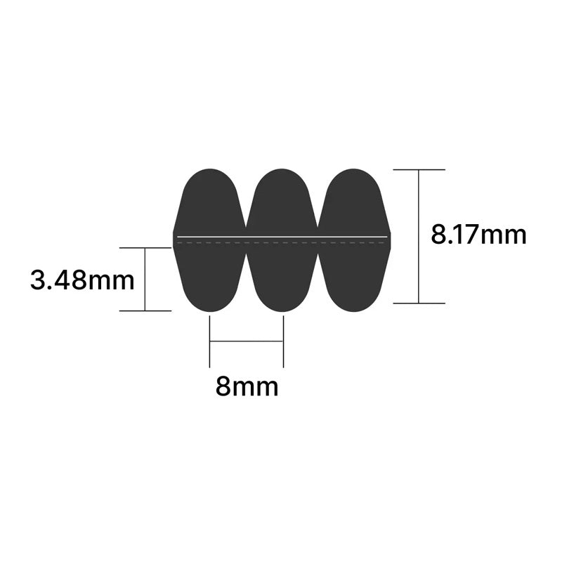 DD4956-14M-170 Continental Double-Sided Timing Belt 170mm Wide 14mm Pitch 354 Teeth