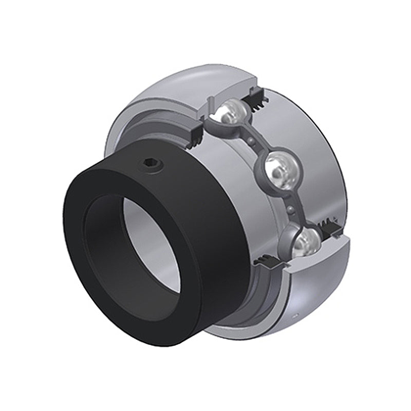 SNR EX314-43G2L3 Imperial Full Width Spherical Outer Bearing Insert 2-11/16 inch Bore 150mm Outside Diameter with Eccentric Collar and Triple Lip Seals - Allow 2-3 Days