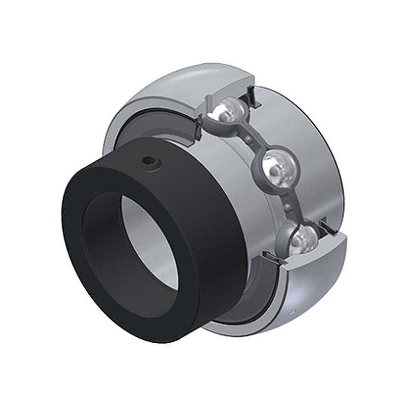 SNR EX206G2L4 Metric Full Width Spherical Outer Bearing Insert 30mm Bore 62mm Outside Diameter with Eccentric Collar and Multi Lip Seals - Allow 2-3 Days