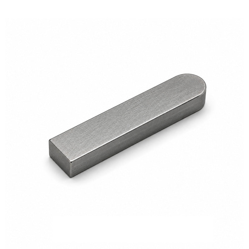 Metric Carbon Steel DIN6885 Feather Key with 1 Rounded End 14x9x50mm - Allow 2-3 Days