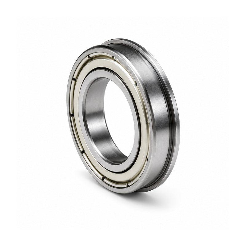 SF6801ZZW7 Budget Metal Shielded Stainless Steel Flanged Thin Section Deep Groove Ball Bearing 12x21x7mm