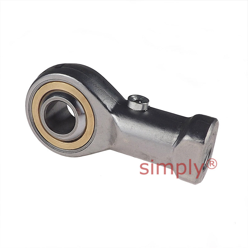 Fluro GILRS03 Left Hand Stainless Steel / Bronze Female Plain Rod End (without lubrication hole) M3 Thread