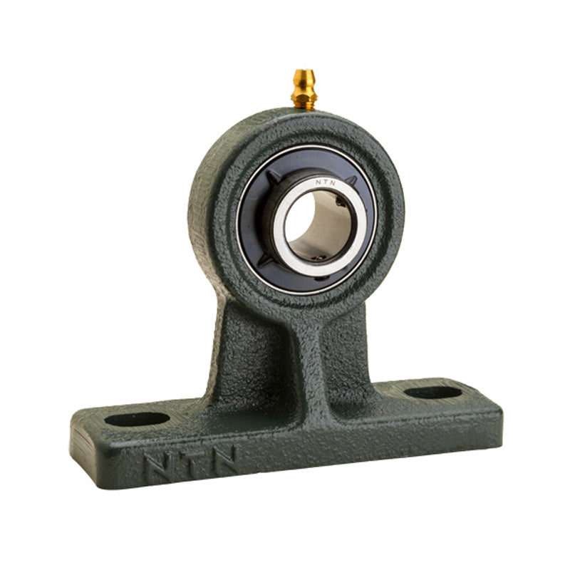 NTN M-UCHP209-111D1 Imperial Cast Iron High Centre Height Two Bolt Pillow / Plummer Block Housing with 1-11/16 inch Bore Insert - Allow 2-3 Days