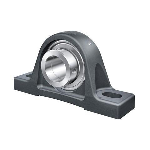INA RASE80XLAH01FA164 Cast Iron Plummer Block Housing with Eccentric Collar Insert for High Temperatures 80mm Bore