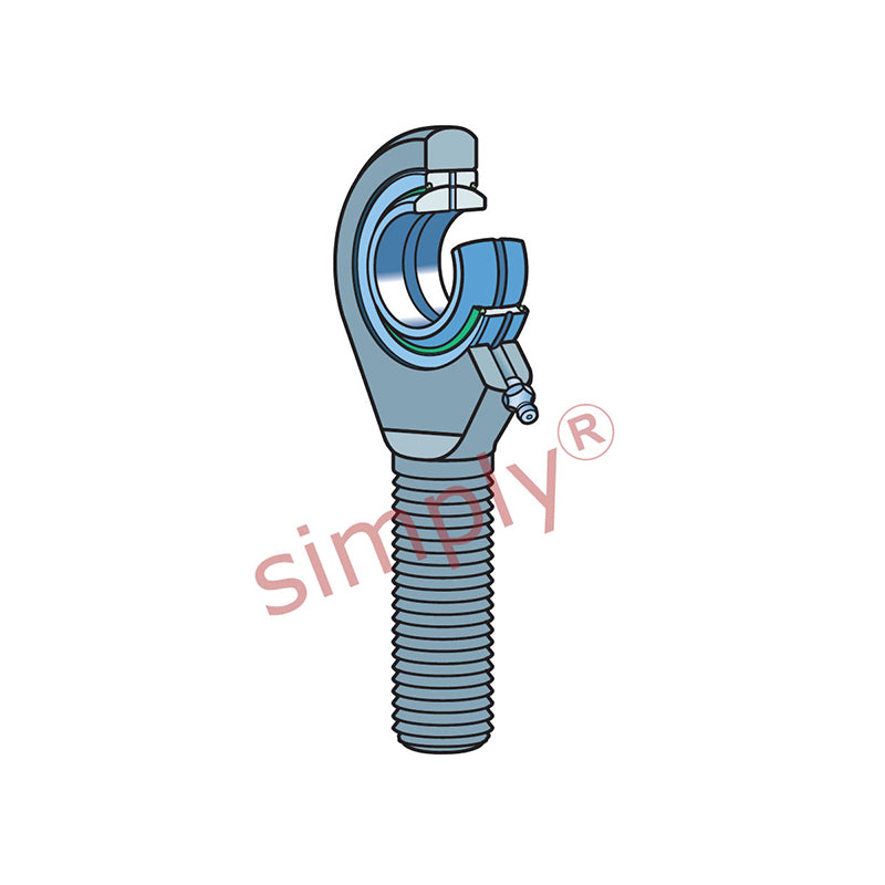 SKF SALA60ES2RS Left Hand Steel / Steel Plain Male Rod End M52x3 Thread