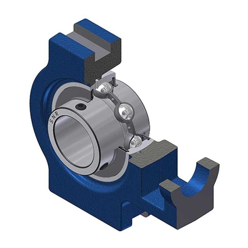 SNR UCT320 Metric Cast Iron Take Up Unit with 100mm Bore Bearing Unit - Allow 2-3 Days
