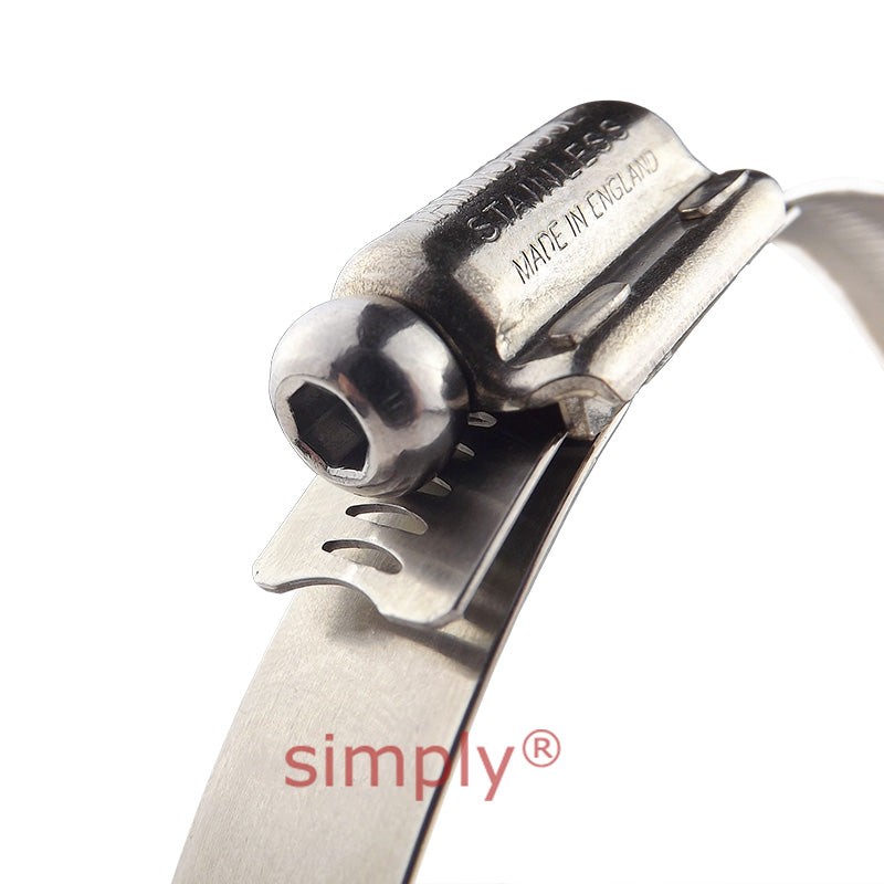 JCS TTK70 Stainless Steel Tamper Proof Hose Clip Adjustment Range 55-70mm Band Width 16mm