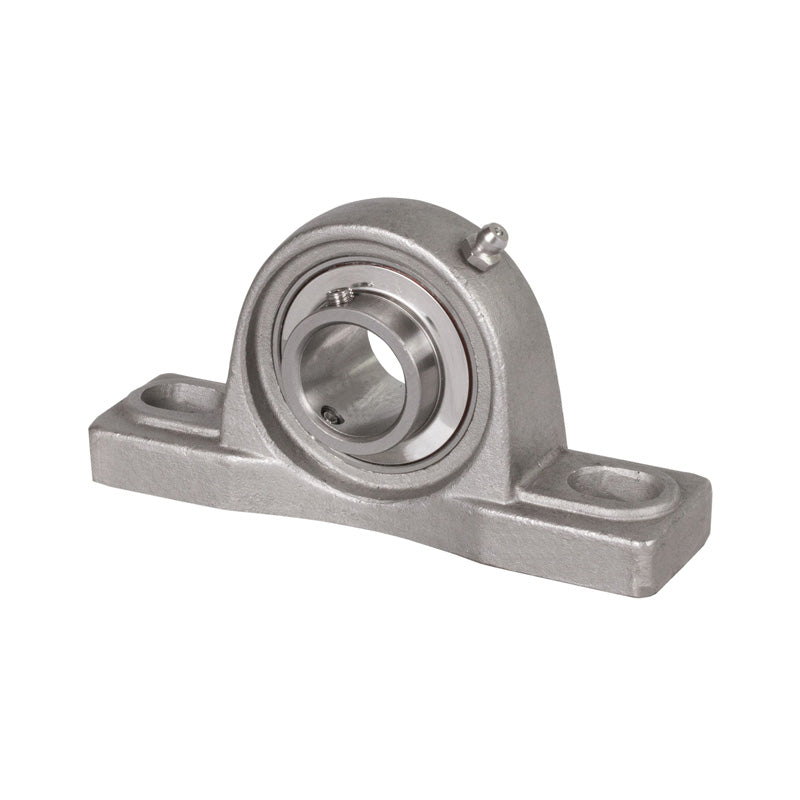 SSUCP213 Metric Stainless Steel Two Bolt Pillow / Plummer Block Housing with 65mm Bore Stainless Insert