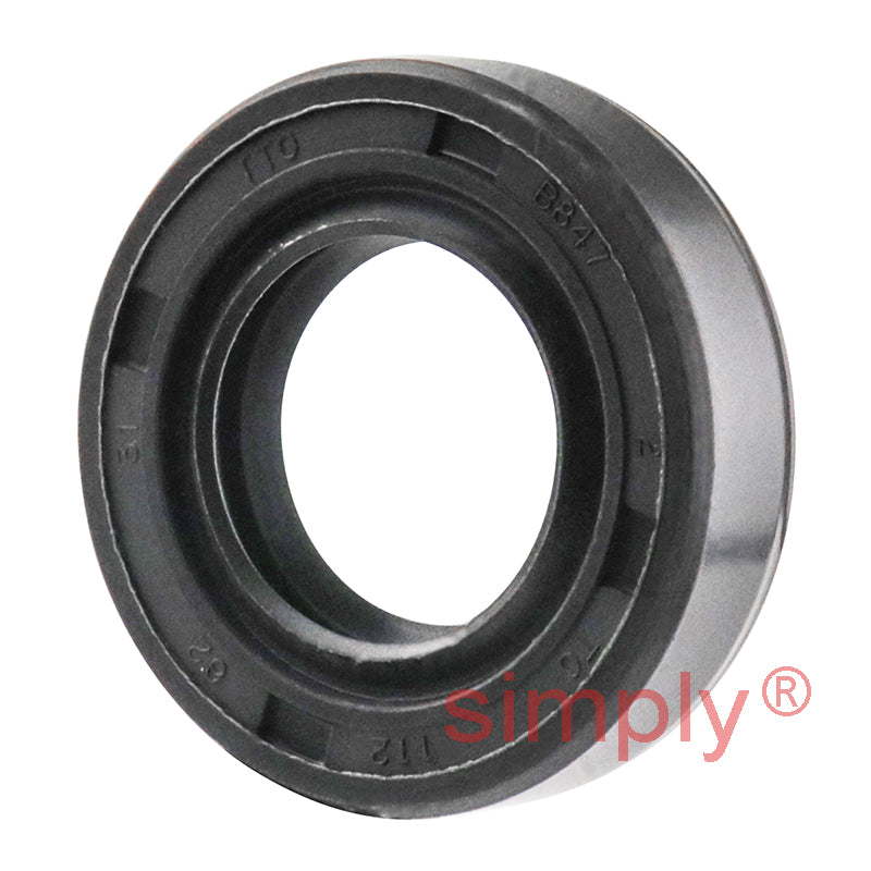 0.62x1.12x0.31 inch Nitrile Rubber Double Lip Rotary Shaft Oil Seal with Garter Spring R23 / TC Style