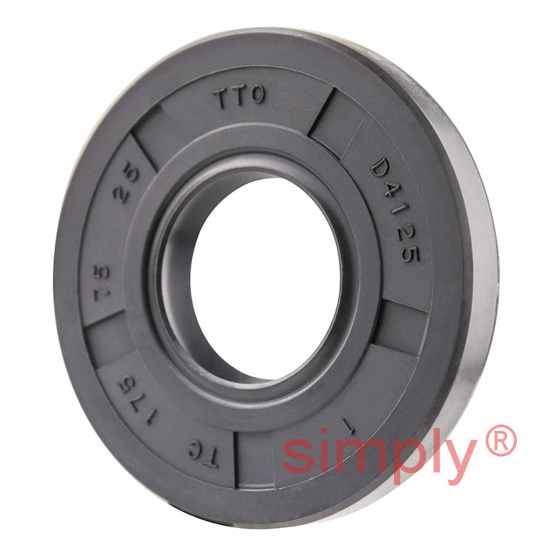 0.75x1.75x0.25 inch Nitrile Rubber Double Lip Rotary Shaft Oil Seal with Garter Spring R23 / TC Style
