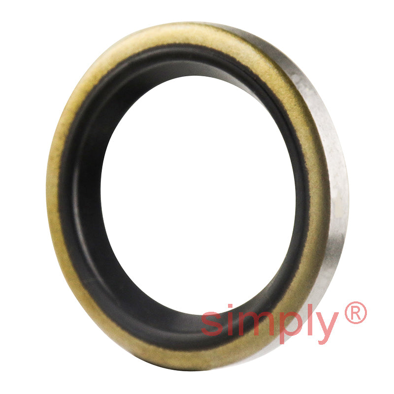 0.87x1.18x0.15 inch Metal Cased Nitrile Rubber Rotary Shaft Oil Seal Springless Design VB Style