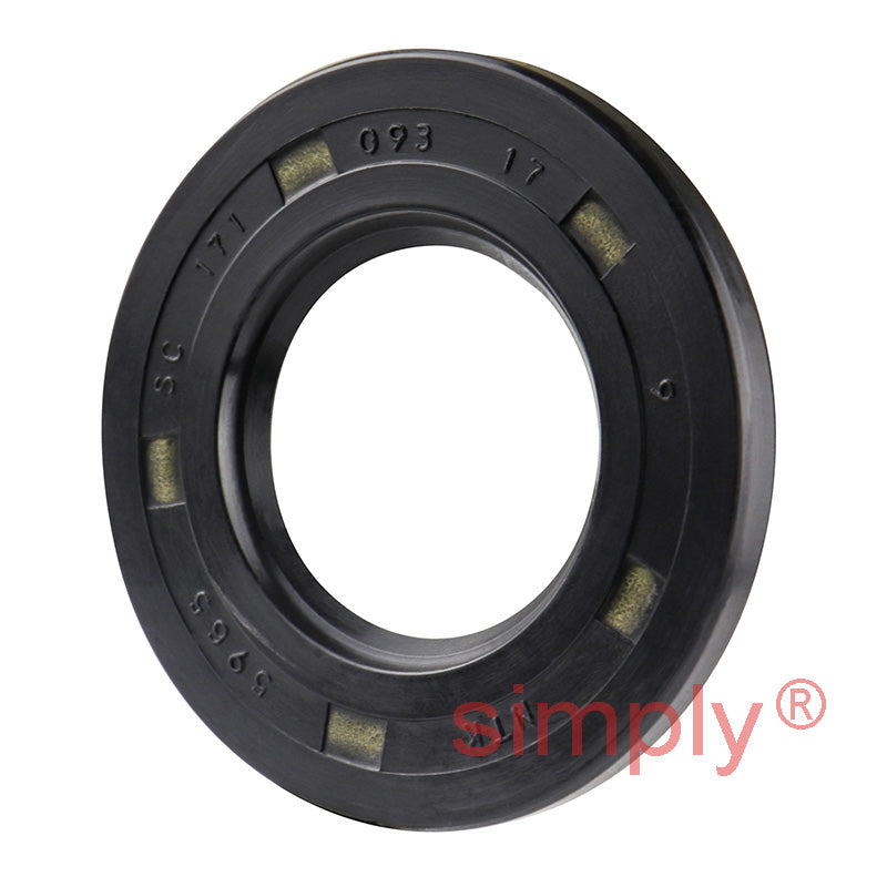 0.93x1.71x0.17 inch Nitrile Rubber Single Lip Rotary Shaft Oil Seal R21 / SC