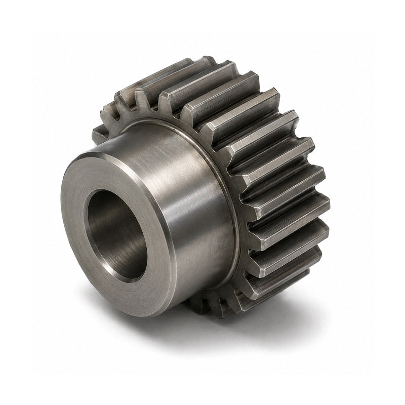 SSB15/18B-8 Metric EN8 Spur Gear 18 Tooth 1.5 Mod Pilot Bored 10mm Or Smaller (H8) Black Oxide Finish