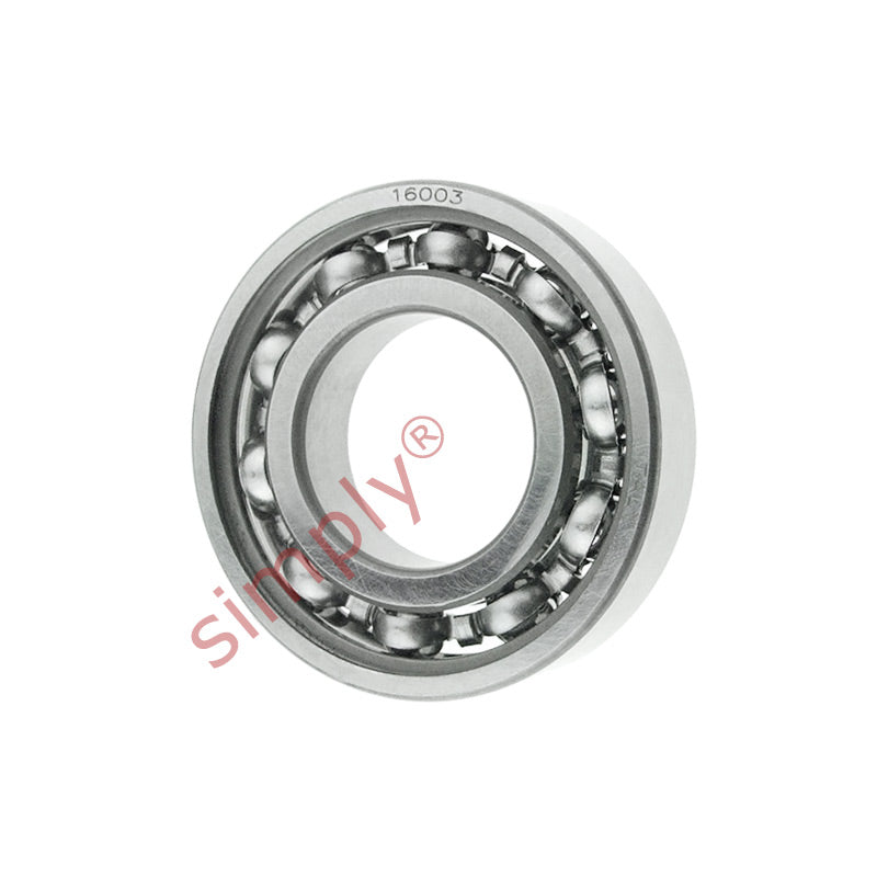 Major Branded 16003 Open Deep Groove Ball Bearing 17x35x8mm