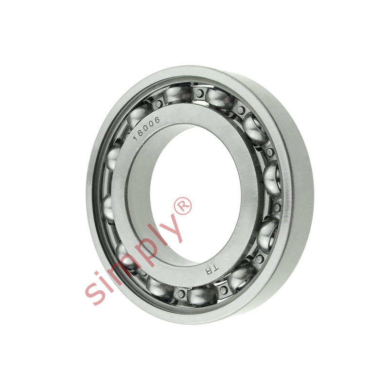 Major Branded 16006 Open Deep Groove Ball Bearing 30x55x9mm