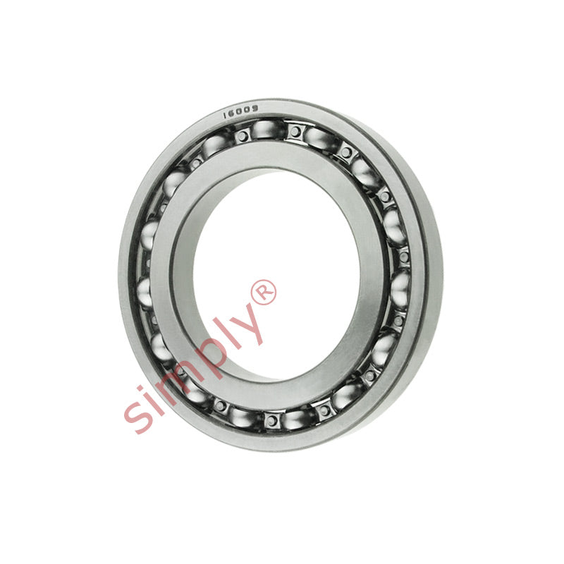 Major Branded 16009 Open Deep Groove Ball Bearing 45x75x10mm