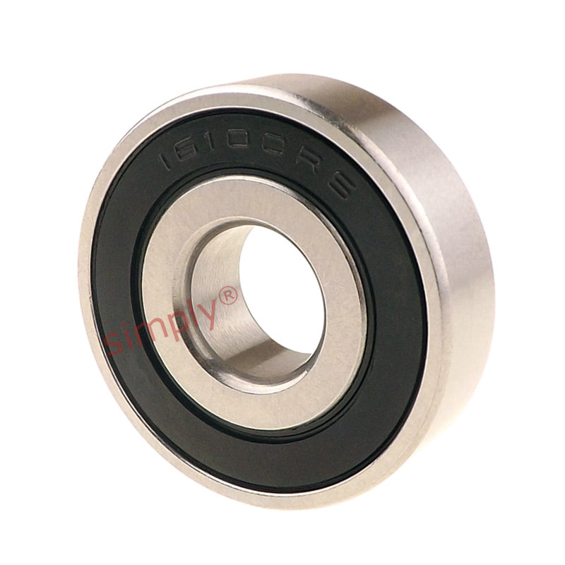 161002RS Budget Rubber Sealed Deep Groove Ball Bearing 10x28x8mm