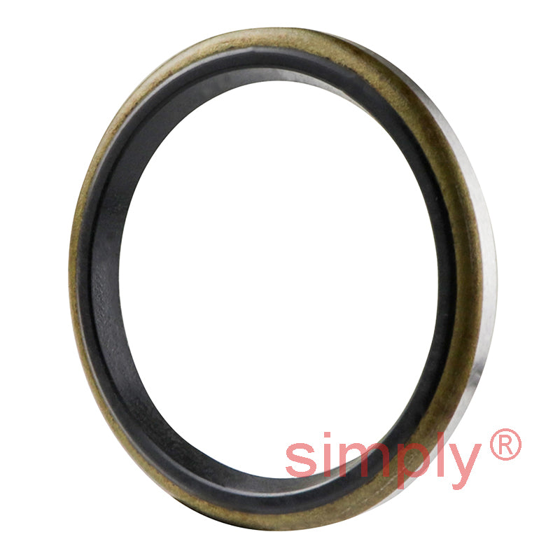 1.12x1.37x0.12 inch Metal Cased Nitrile Rubber Rotary Shaft Oil Seal Springless Design VB Style