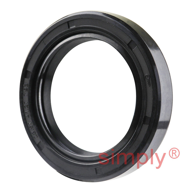 1.12x1.62x0.31 inch Nitrile Rubber Double Lip Rotary Shaft Oil Seal with Garter Spring R23 / TC Style