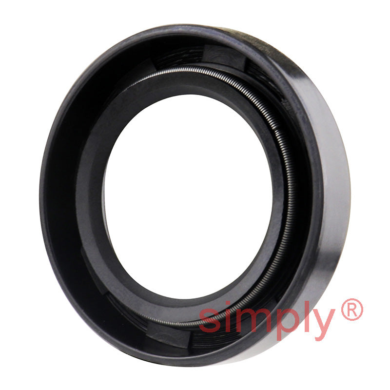 1.12x1.75x0.31 inch Nitrile Rubber Single Lip Rotary Shaft Oil Seal with Garter Spring R21 / SC