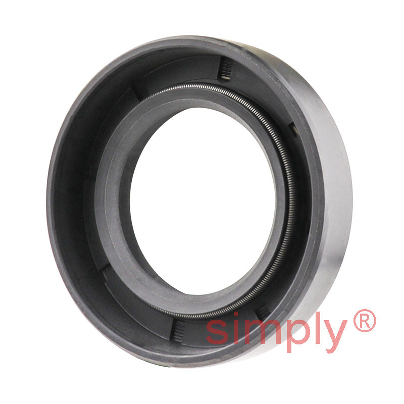 1.12x1.87x0.37 inch Nitrile Rubber Double Lip Rotary Shaft Oil Seal with Garter Spring R23 / TC Style
