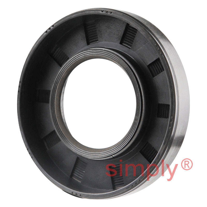 1.12x2.25x0.37 inch Nitrile Rubber Single Lip Rotary Shaft Oil Seal with Garter Spring R21 / SC