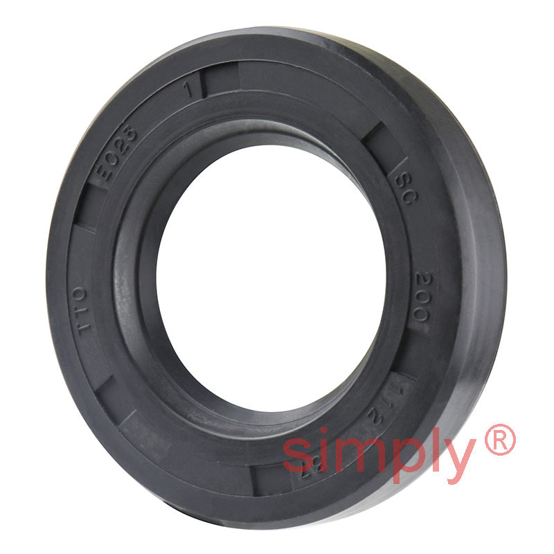 1.12x2x0.37 inch Nitrile Rubber Single Lip Rotary Shaft Oil Seal with Garter Spring R21 / SC Style
