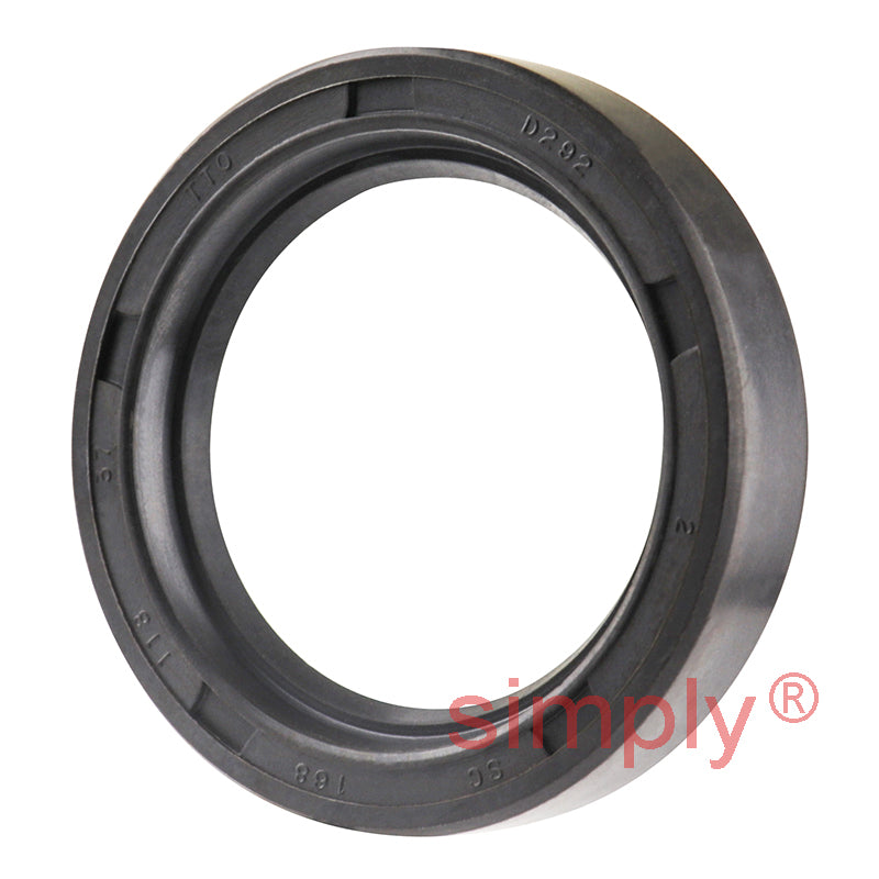 1.18x1.68x0.37 inch Nitrile Rubber Single Lip Rotary Shaft Oil Seal with Garter Spring R21 / SC