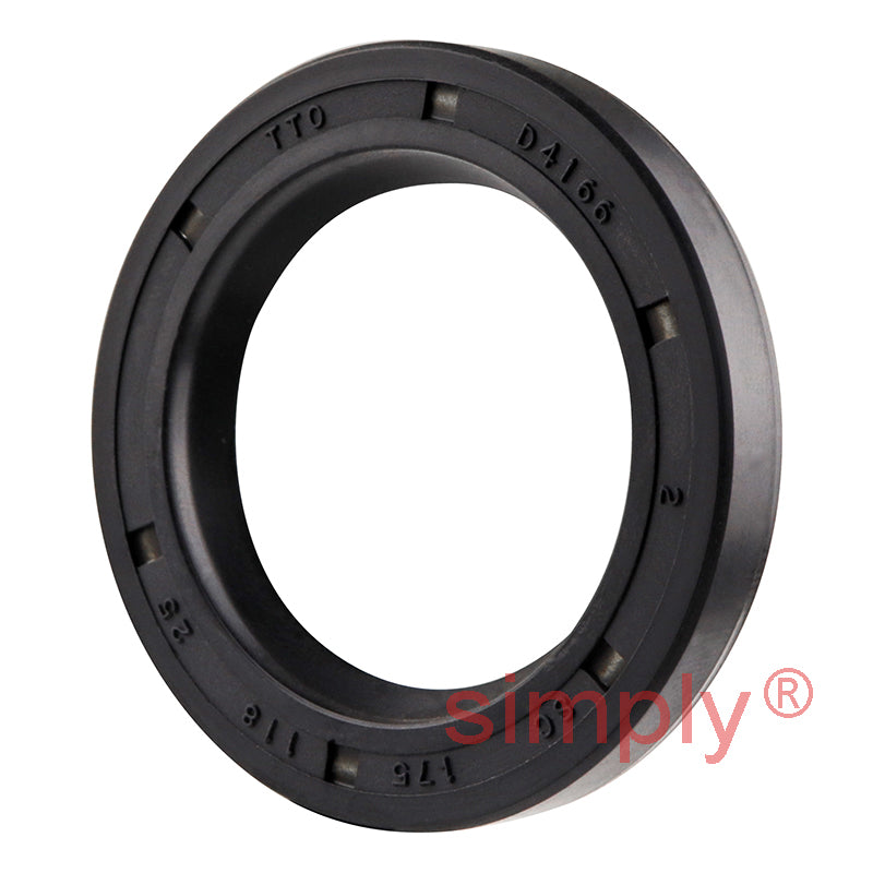 1.18x1.75x0.25 inch Nitrile Rubber Single Lip Rotary Shaft Oil Seal with Garter Spring R21 / SC