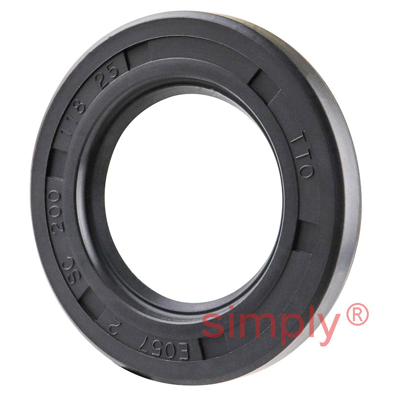 1.18x2x0.25 inch Nitrile Rubber Single Lip Rotary Shaft Oil Seal with Garter Spring R21 / SC Style