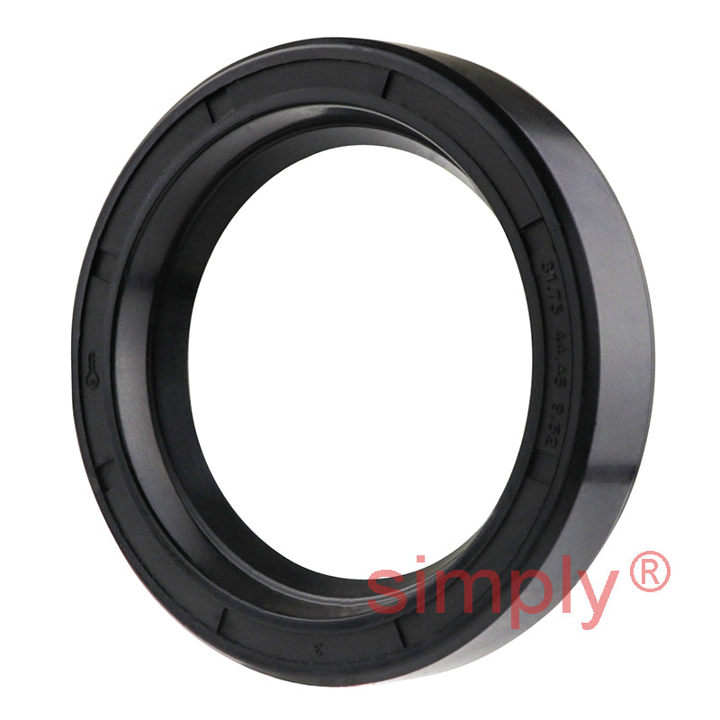 1.25x1.75x0.37 inch Nitrile Rubber Single Lip Rotary Shaft Oil Seal with Garter Spring R21 / SC