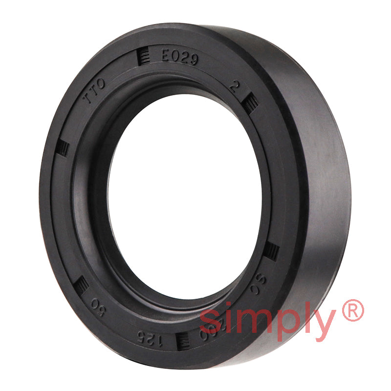 1.25x2x0.5 inch Nitrile Rubber Single Lip Rotary Shaft Oil Seal with Garter Spring R21 / SC Style