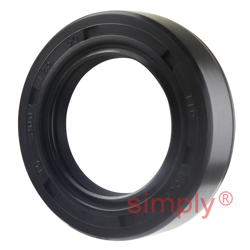 1.25x2x0.5 inch Nitrile Rubber Double Lip Rotary Shaft Oil Seal with Garter Spring R23 / TC Style