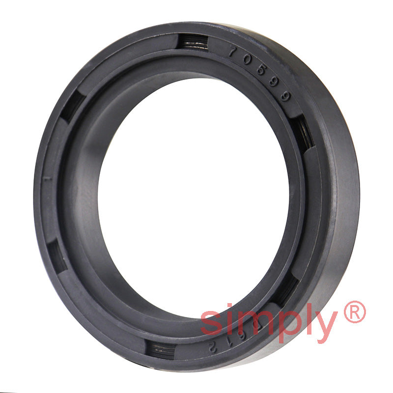 1.31x1.81x0.34 inch Nitrile Rubber Double Lip Rotary Shaft Oil Seal with Garter Spring R23 / TC Style