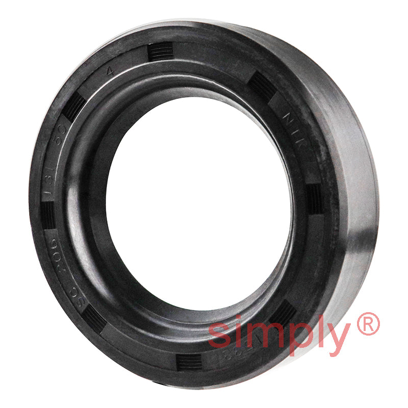 1.31x2.06x0.5 inch Nitrile Rubber Single Lip Rotary Shaft Oil Seal with Garter Spring R21 / SC