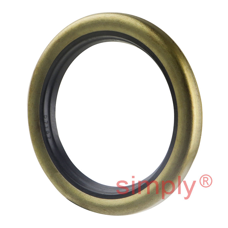 1.37x1.87x0.18 inch Metal Cased Nitrile Rubber Rotary Shaft Oil Seal Springless Design VB Style