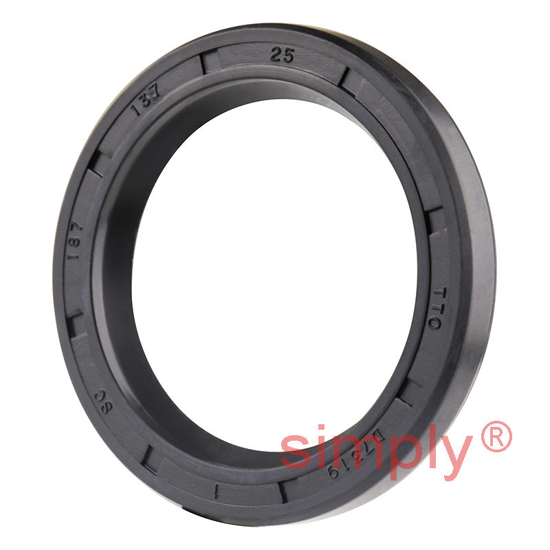 1.37x1.87x0.25 inch Nitrile Rubber Single Lip Rotary Shaft Oil Seal with Garter Spring R21 / SC