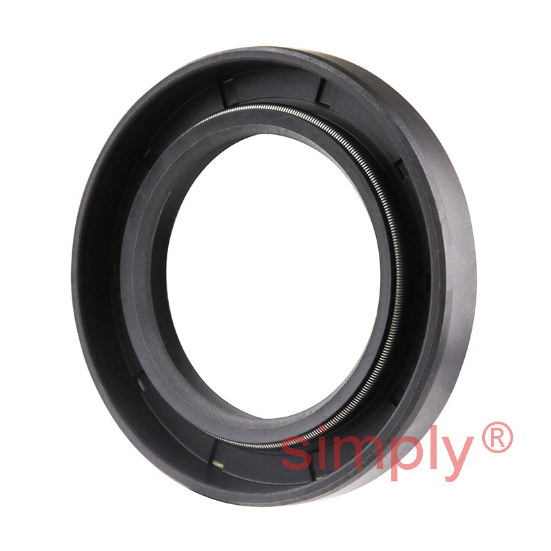 1.37x2.12x0.31 inch Nitrile Rubber Double Lip Rotary Shaft Oil Seal with Garter Spring R23 / TC Style