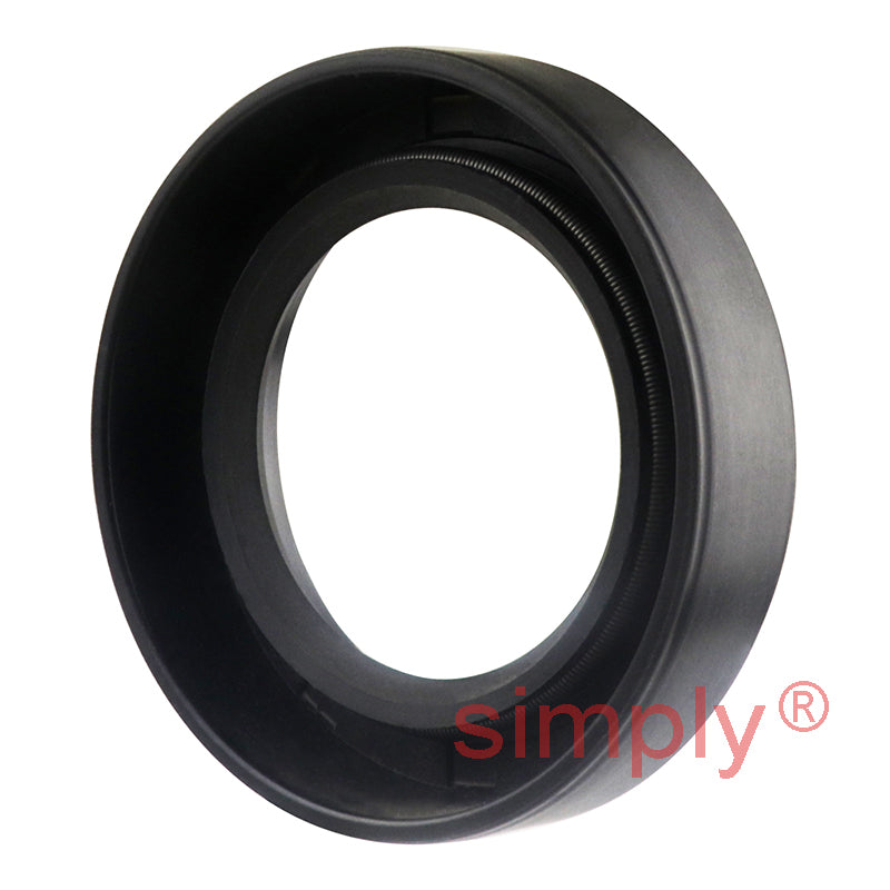 1.37x2.18x0.5 inch Nitrile Rubber Single Lip Rotary Shaft Oil Seal with Garter Spring R21 / SC Style