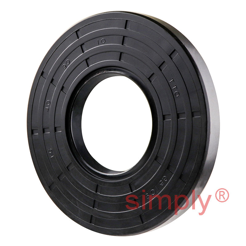 1.37x2.31x0.43 inch Nitrile Rubber Single Lip Rotary Shaft Oil Seal with Garter Spring R21 / SC