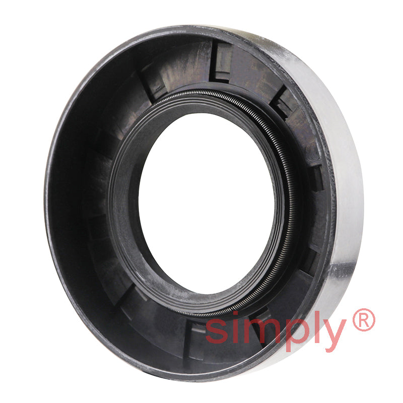 1.37x2.5x0.5 inch Nitrile Rubber Double Lip Rotary Shaft Oil Seal with Garter Spring R23 / TC Style