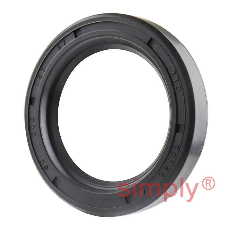 1.37x2x0.37 inch Nitrile Rubber Single Lip Rotary Shaft Oil Seal with Garter Spring R21 / SC