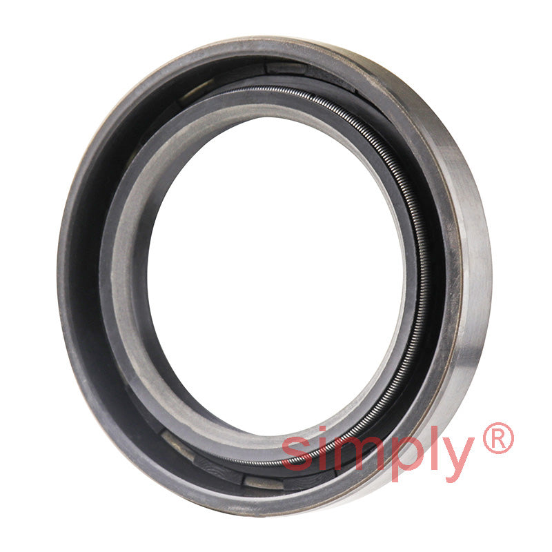 1.43x2.06x0.31 inch Nitrile Rubber Double Lip Rotary Shaft Oil Seal with Garter Spring R23 / TC Style