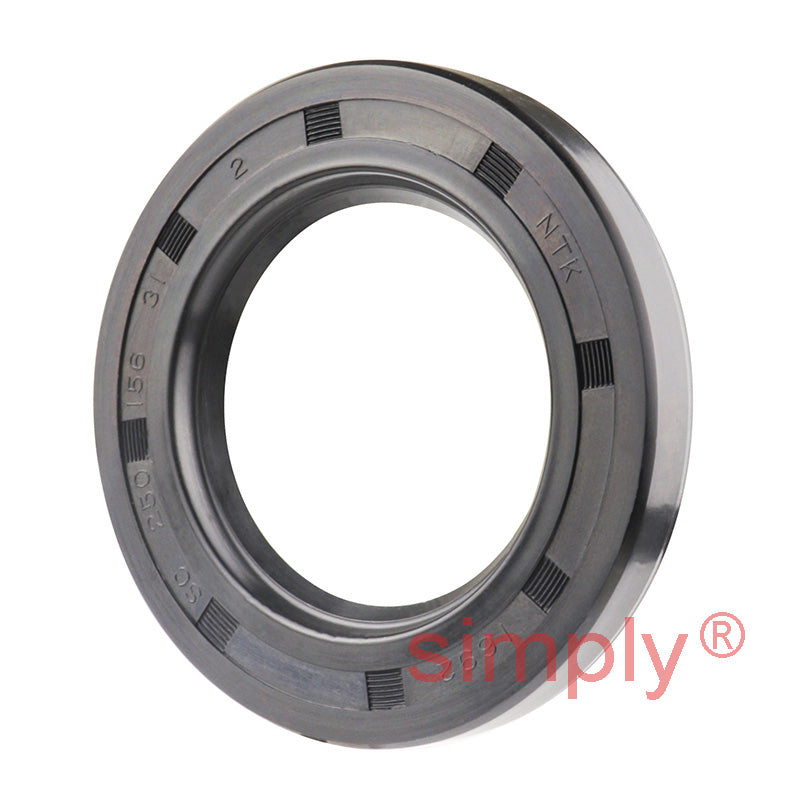 1.56x2.5x0.31 inch Nitrile Rubber Single Lip Rotary Shaft Oil Seal with Garter Spring R21 / SC